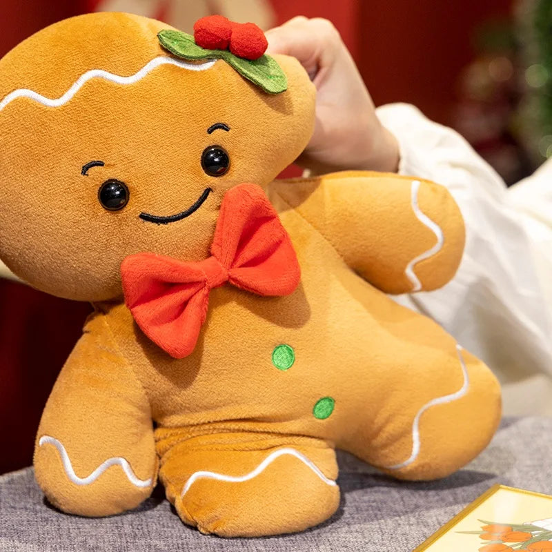 Christmas Series Gingerbread Plush Doll Key Pendant House Wreath Socks Glove Hat Snowman Tree Toy Christmas Tree Party Decor