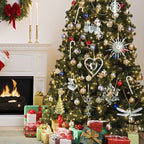 Christmas Crystal Ornaments Snowflake Christmas Tree Transparent Hanging Pendant Merry Christmas Party Decoration New Year 2024