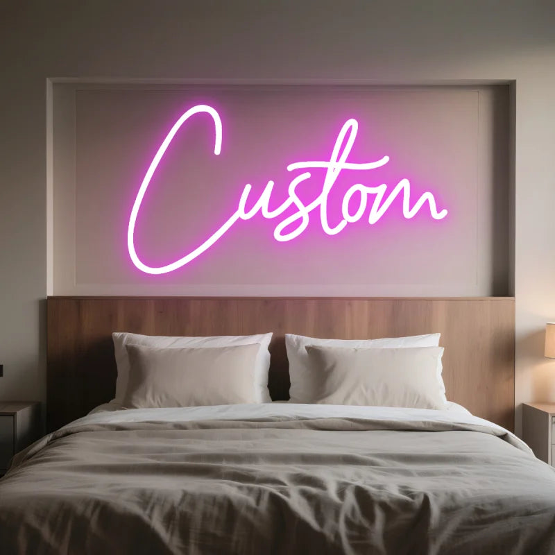 Custom LED Neon Sign Personalized Name Light for Kid Teens Bedroom Unique Gift with Customizable Designs for Trendy Wall Decor